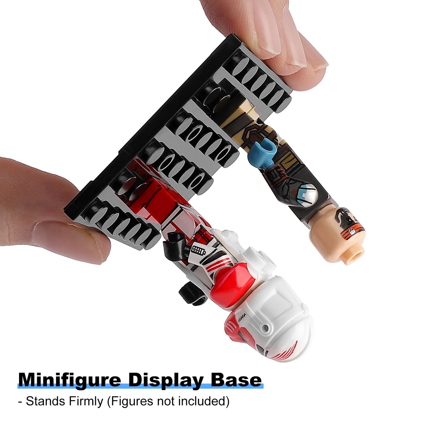 Pokiiulk 15 Pcs Minifigure Display Cases - Acrylic Display Box Fit For Minifig And Action Figures, Stackable Boxes For Figures C