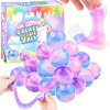 36 Pack Unicorn Galaxy Slime Balls, Unicorn Party Favors for Boys and Girls, Wet, Non-Sticky, Mess-Free, Stress Relief, Super So