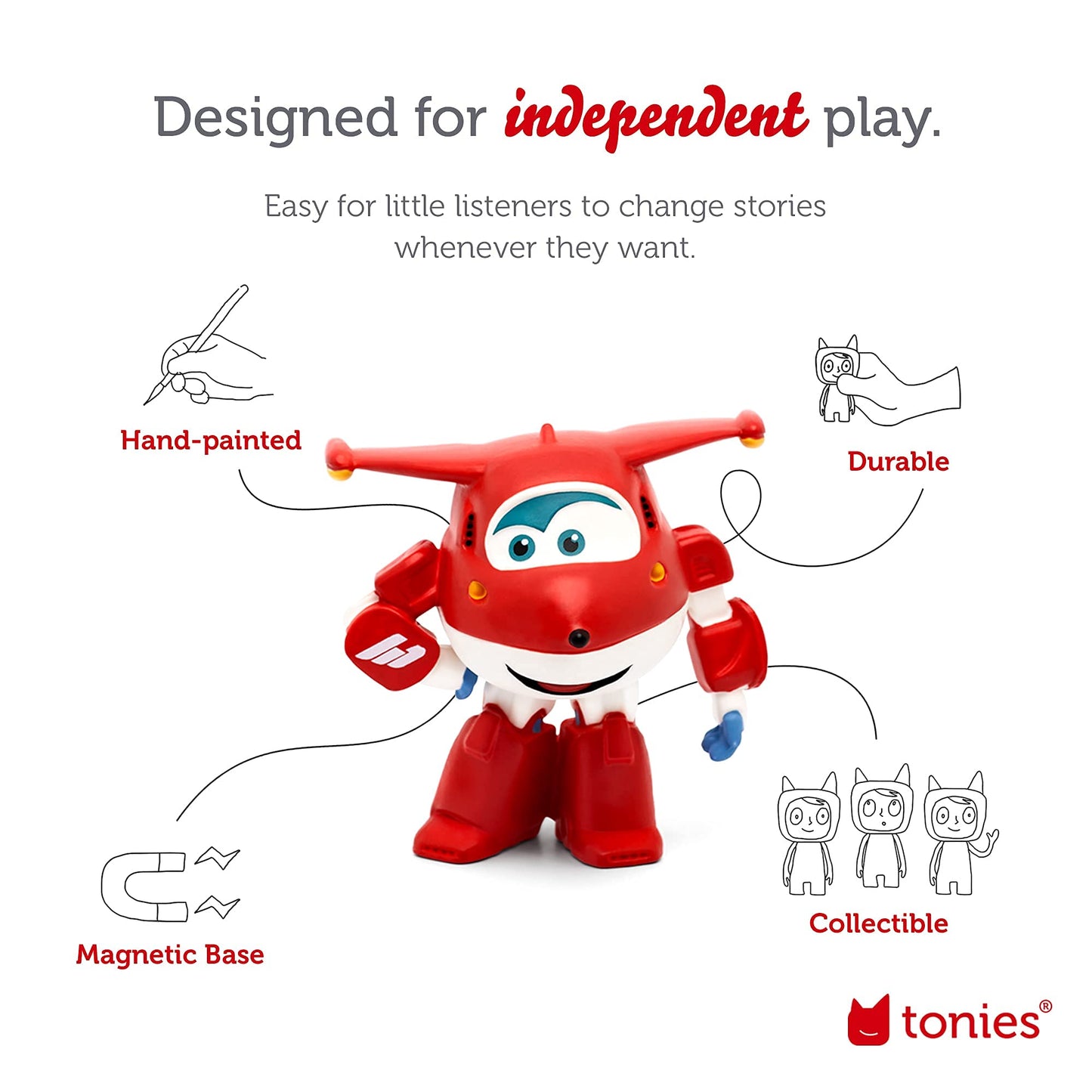 Tonies Jet Audio Toy Figurine From Super Wings: A World Of Adventure