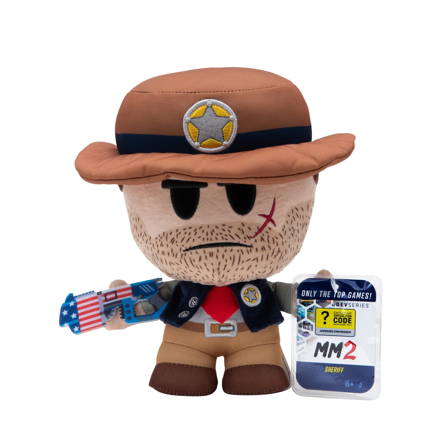 DevSeries 20cm Polyester Sheriff Collection Plush Toy with limited availability Virtual Object Code