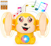 Zest 4 Toyz Dancing Musical Toy For Kids Tumbling Monkey Doll Toy Voice Control Sensor Rotating Arm Light Sound Toy Abs Battery
