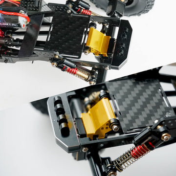 OGRC Adjustable Height Rear Axle Truss Upper Link Mount Brass Link Bracket for Axial SCX24 C10 JLU Gladiator Bronco Upgrade Part