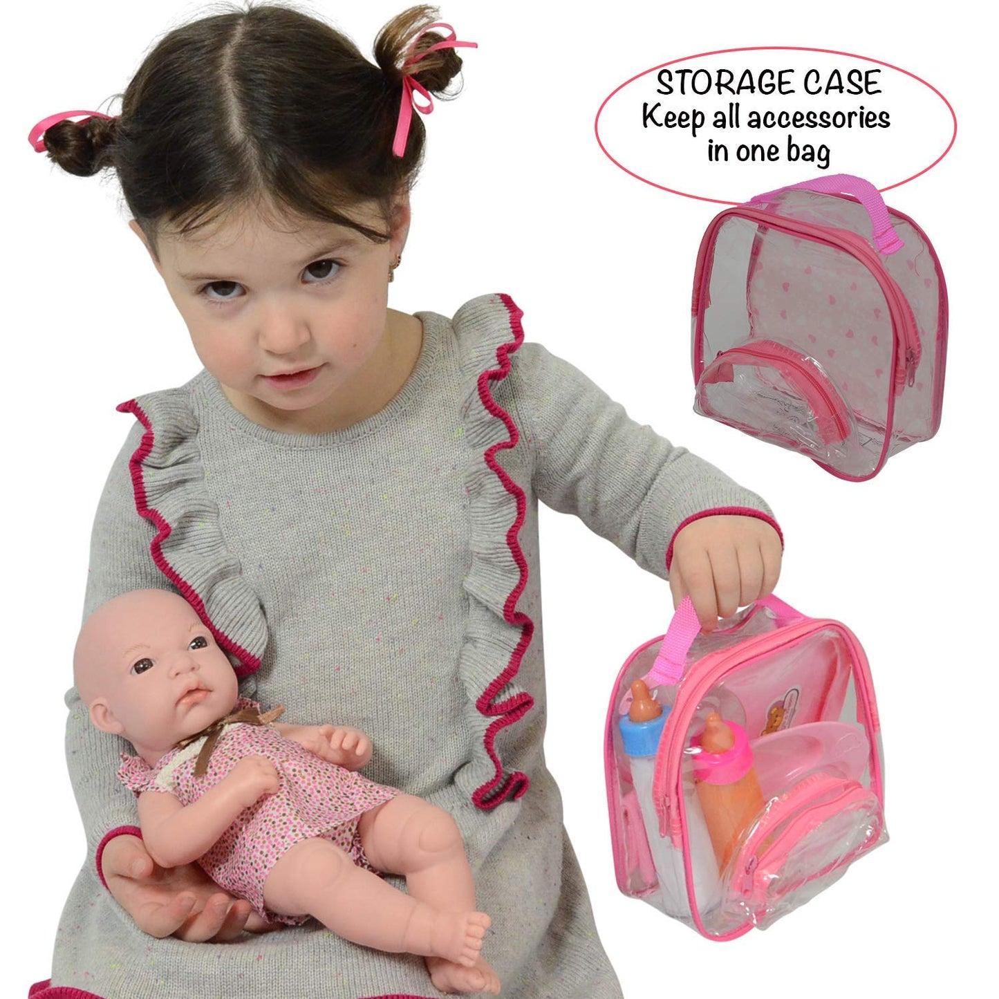 The New York Doll Collection Baby Doll Accessories, Doll Magic Bottles & Doll Feeding Set