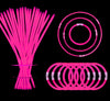 Yofobu Pink Glow Sticks Light Up Bracelets Necklaces With Connectors 50Ct 8' Glowsticks Bulk Neon Party Supplies For Christmas New Year Valentine'S Day July 4Th Gender Reveal Wedding Birthday