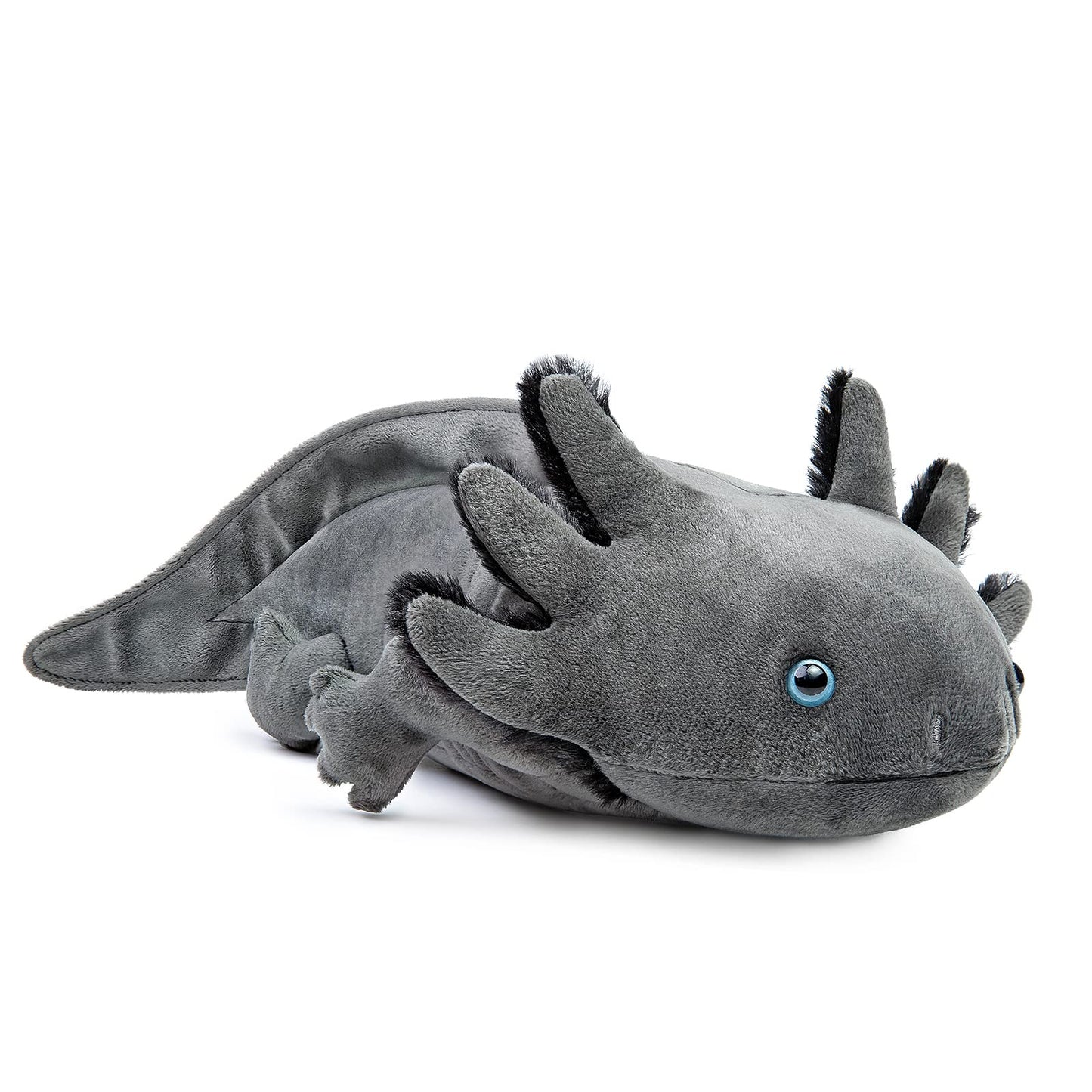 Zhongxin Made Axolotl Plush Toy - Simulation Gray Axolotl Fish Soft Creepy Stuffed Animals 21 Inch, Cute Gray Lizard Toys Real Plushie Toy, Gift Collection For Kids (Gray)