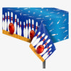 Lide Road 2 Pack Bowling Party Tablecloth Bowling Theme Party Supplies Disposable Beach Tablecloth Beach Plastic Table Cover For