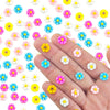 WOZADU 300 PCS Colorful Mini Resin Daisy Figures for Crafts Tiny Resin Flowers Miniature Things for Dollhouse Fairy Garden Micro Landscaping Decoration Cake Toppers Decor