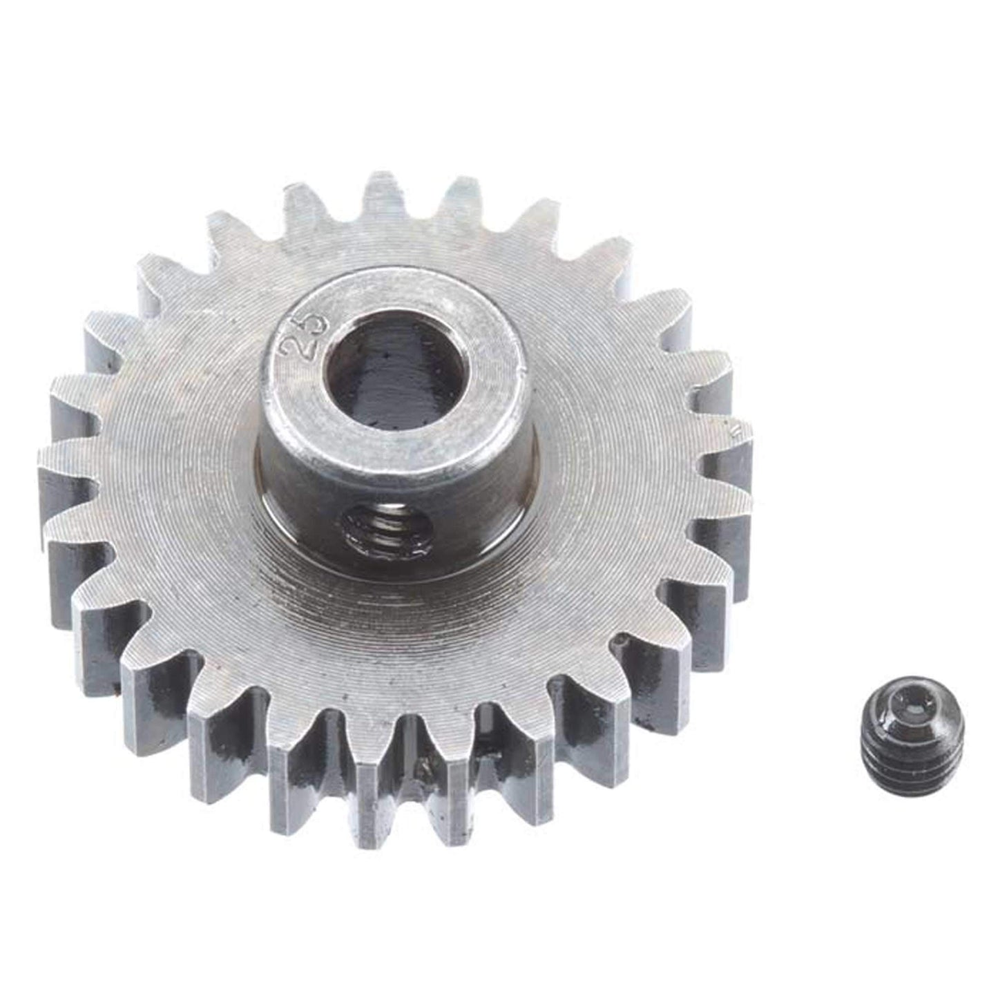 Robinson Racing Products Robinson Racing 1225 Extra Hard High Carbon Steel Motor Pinion Gear, 5Mm Bore, 1.0 Mod Pitch, 25 Tooth,