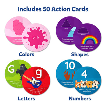 Skillmatics Card Game For Toddlers - Jump & Learn Letters, Numbers, Shapes & Colors, Preschool Learning, Travel Toys, Gifts For Kids Ages 2, 3, 4, 5