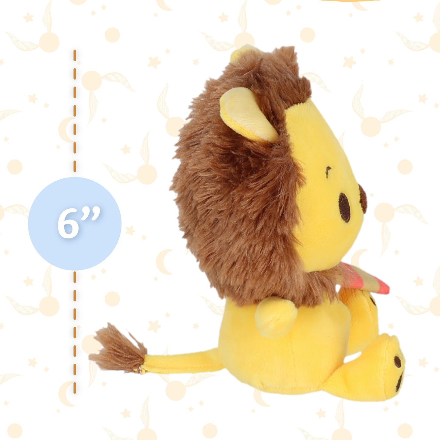 KIDS PREFERRED Harry Potter Gryffindor Lion Plush Toy, 6 Inches, Multi-color, Soft Plush, Collectible for Babies and Toddlers