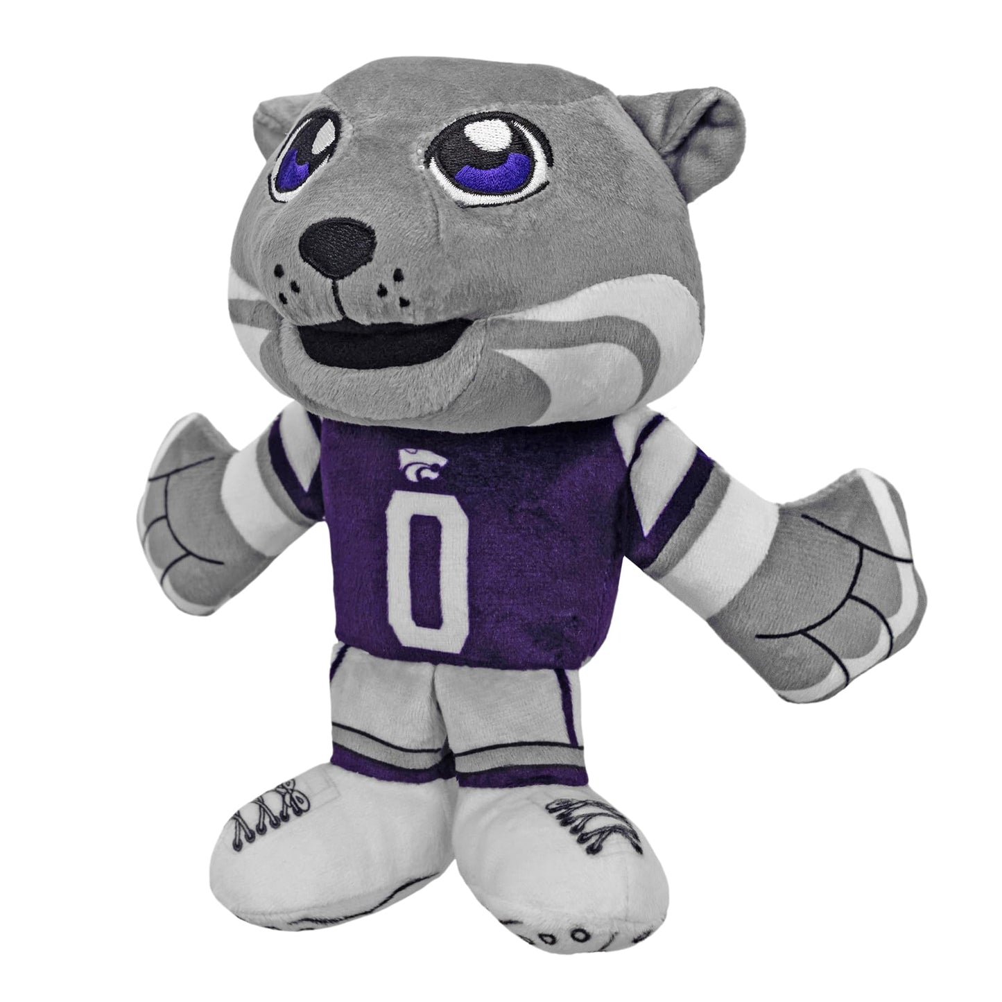 Bleacher Creatures Kansas State Wildcats Willie The Wildcat 8' Ncaa Mascot Kuricha Sitting Plush - Soft Chibi Inspired Mascot