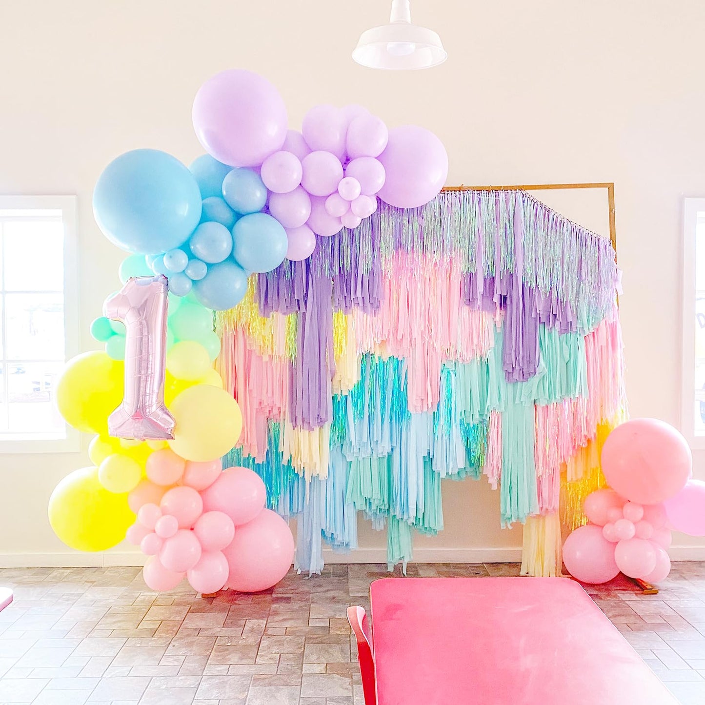 Voircoloria 130Pcs Pastel Balloons Different Sizes 18'' 12'' 10'' 5'' Macaron Latex Balloon Garland Arch Kit For Birthday Easter
