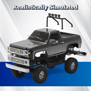 Eazyrc Fms Fcx10 1/10 Rc Crawler Rs Chevy K5 Blazer Orange, With License Hobby Grade Rc Truck, 8Km+ 2 Speed Transmission Remote