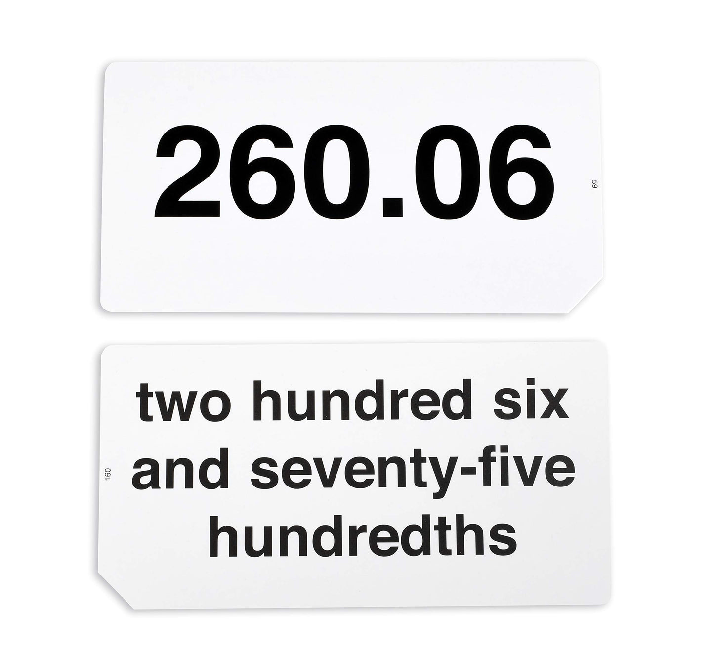 Learning Advantage 8658 Decimal Flash Cards
