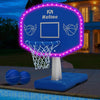 LED Pool Basketball Hoop Poolside, Large Solar Powered Basketball Hoop for Pool, Swimming Pool Basketball Game Toys with Lengthe