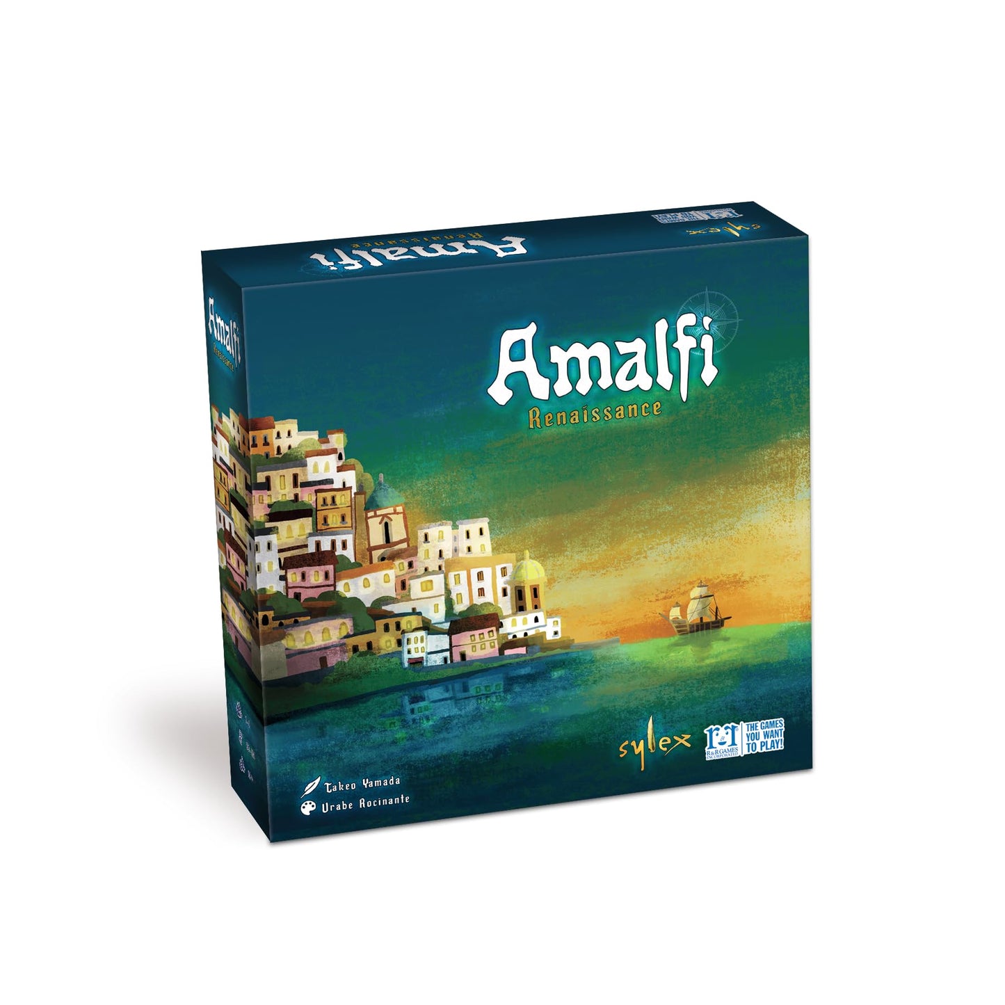 R&R Games: Amalfi Renaissance - Board Game, Ship & Lighthouse Placement Game, Navigate, Discover & Acquire, Ages 14+, 1-4 Player