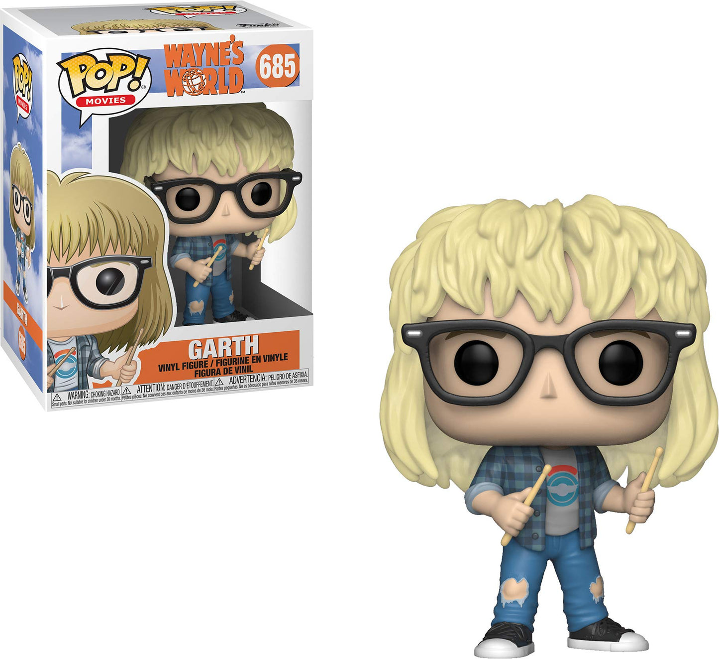 Funko Pop Movies: Wayne'S World - Garth Collectible Figure, Multicolor