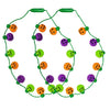 The Dreidel Company Halloween Necklace Light-Up Colorful Necklace, Costume Accessory, Spooky Party Favor, 25' Necklace (Multicolor Pumpkin Necklace, 2-Pack)
