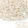 White 2×2 Tile ×500 Parts And Pieces Flat Moc Bricks, Bulk Building Blocks For Smooth Surface Wall Floor, Toy Accessories Compatible With Major Brands