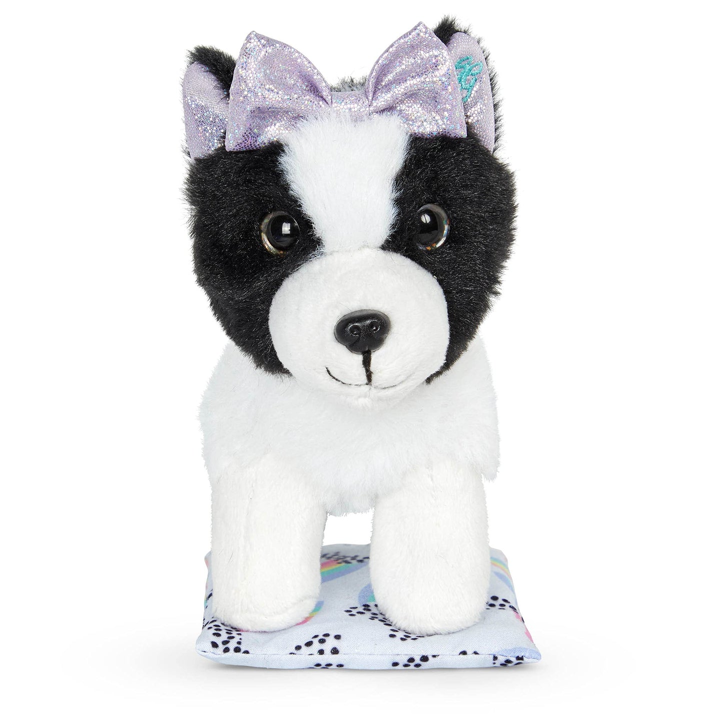 Glitter Girls - Ziggy - Posable 6-Inch Pet Dog Plush Border Collie Stuffed Animal - Poseable Legs - 14-Inch Doll Accessories For