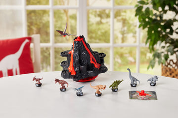 Epoch Games Jurassic World Shaky Volcano - Action-Packed Tabletop Dinosaur Game For Ages 5+