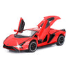 SASBSC Metal Toy Car Lambo Sian FKP3 with Light & Sound, Pull Back Action, Red, for Boys Age 3+
