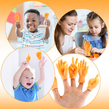 Tiny Hands For Fingers 10 Pcs Tiny Hands Premium Rubber Little Tiny Finger Hands Cute Mini Hand Puppet Finger Puppets