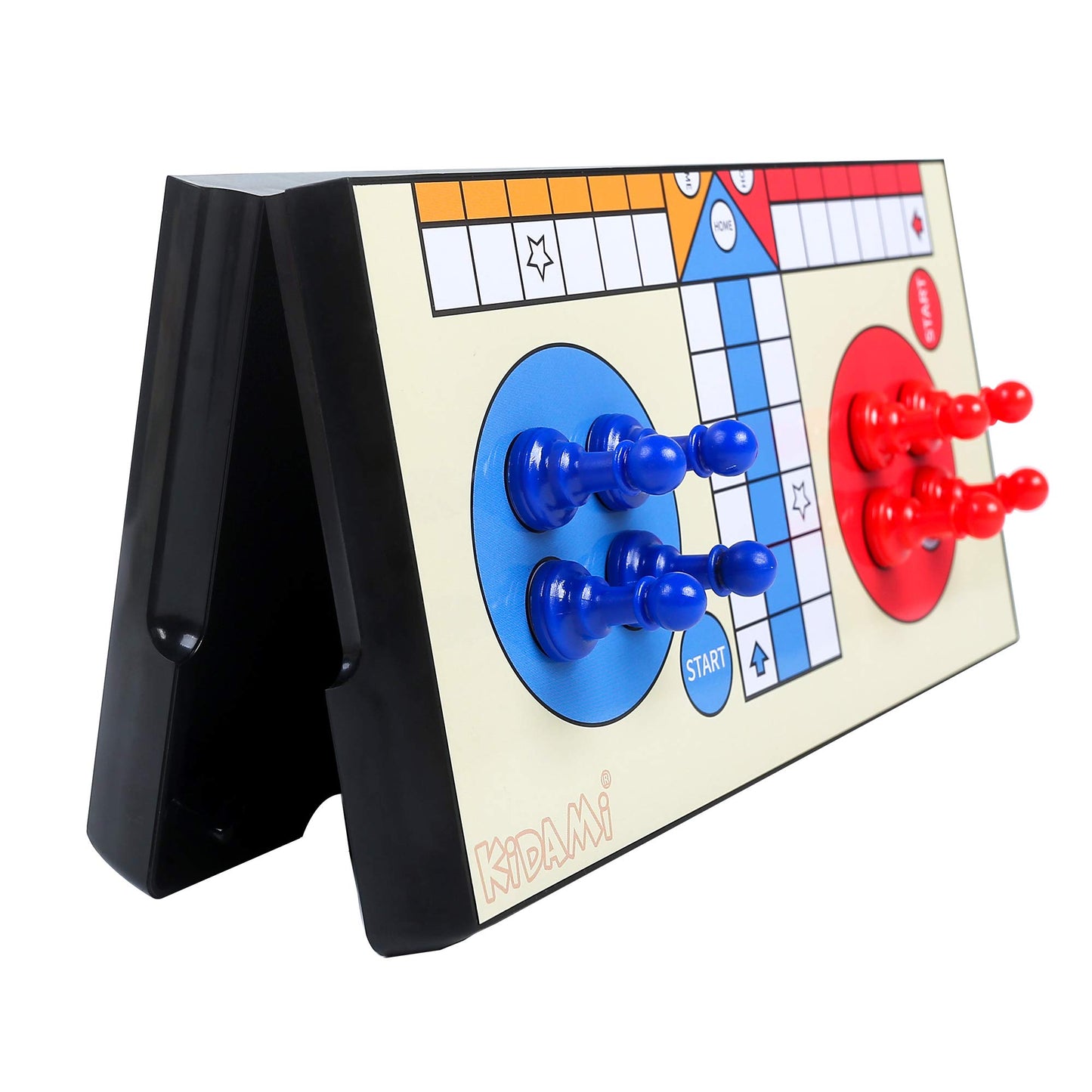Kidami Ludo Magnetic Board Game Set, Folding And Light-Weight For Carrying, Gift For All Age (10 X 10 Inches)