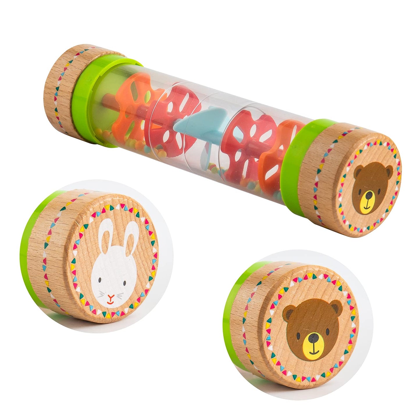 Musfunny Rainmaker Baby Rain Stick Toys For Kids: 8 Inch Rainstick Sensory Rattle Toys For Babies,Shaker Rainfall Tubes Musical Instrument -Colorful