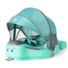 2025 Mambobaby Float with UPF 50+ Sun Protection Canopy Big Buoyancy Non-Inflatable Solid Baby Swim Pool Float for Ages 3-24 Mon