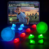 Starlux Games Glow in The Dark Capture The Flag Starter Set, Medium, Multicolor, Ages 8+, Outdoor Fun for Kids 8-12