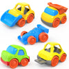 P&C 5 Pcs Toddler Mini Truck Toys for Ages 2-4, Beach Sand Outdoor Construction Toy Cars for Kids 12M+ 1 2 3 4 Years Old Boys an