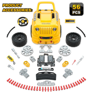 Toys for 3 4 5 6 7 8 years Old Boys, Large Truck Engine , Mechanic Repair Set for Kids, Big Truck Builder Kit, Take Apart Motor