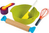 Casdon Joseph Joseph Bake | Toy Kitchen Baking Set for Children Aged 3 Years & Up | Includes Moving Rolling Pin for Imaginative