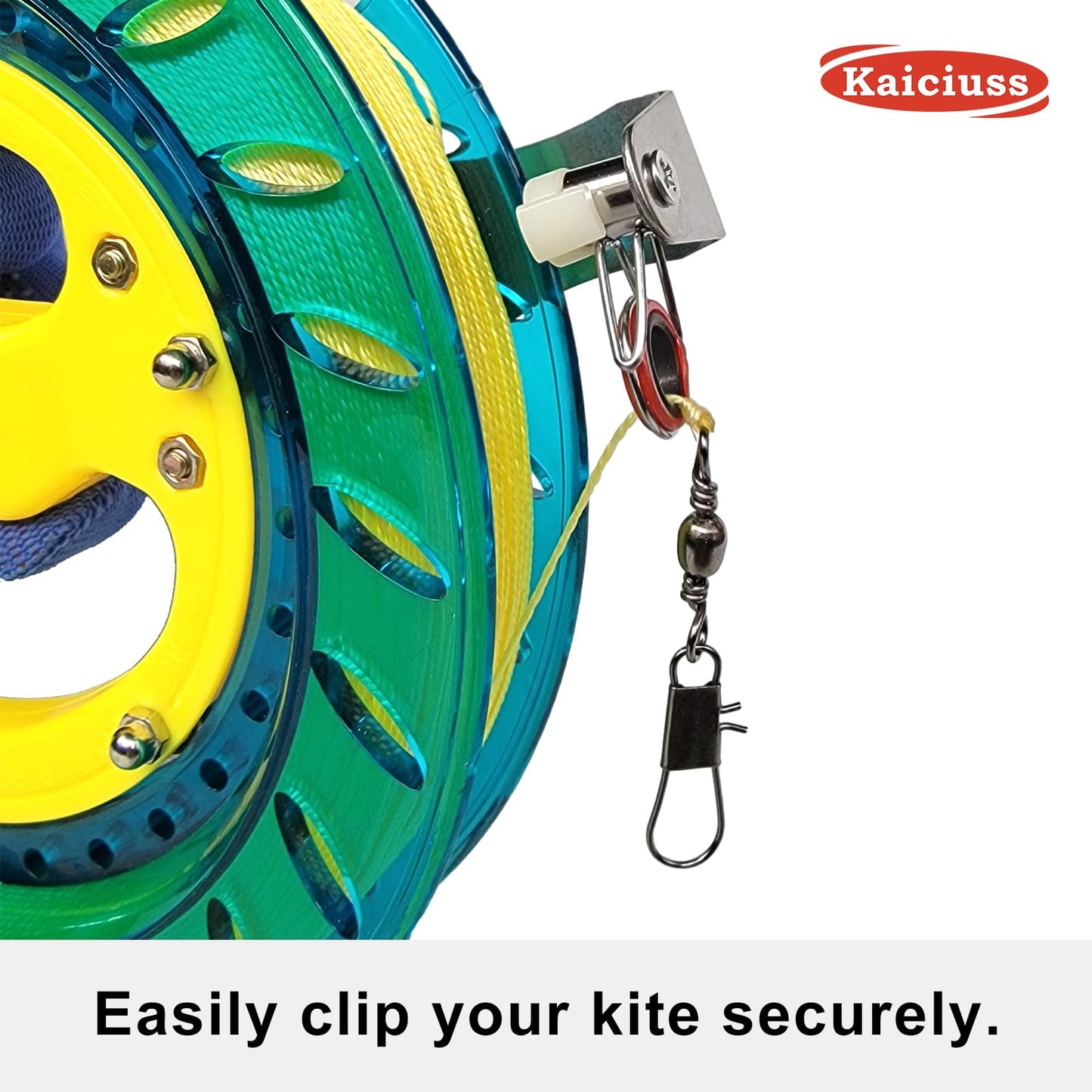 Kaiciuss 8 Inch Kite Reel Winder With Line, Kite String Reel For Kids & Adults, Easy To Use Kite String And Spool, It Comes With 1000 Ft Durable Kite Thread And Connector (Light Blue