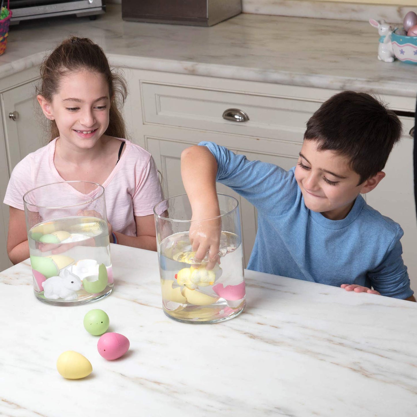 Super Grow Easter Eggs For Kids- 5 Pack- Watch Them Hatch- 3 Different Surprise Animals That Expand 5-6X Size In Water- Bunny, Chick Or Duck- Great For Basket Stuffers, Egg Hunts, And Spring Gifts