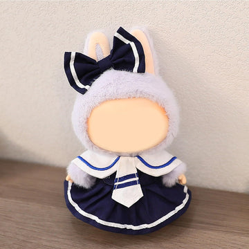 QIUTIMIY Clothes for Doll 17cm Doll Clothes 2-Piece-Set Doll Clothes enhanced Doll Outfit with Accessories-Birthday Dress+Hairclip(NO Doll Included)