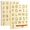 Hzsshb Wooden Letters Practicing Board,Reusable Handwriting Alphabet Tracing Board Double-Sided Toddlers And Preschool Gifts Lea