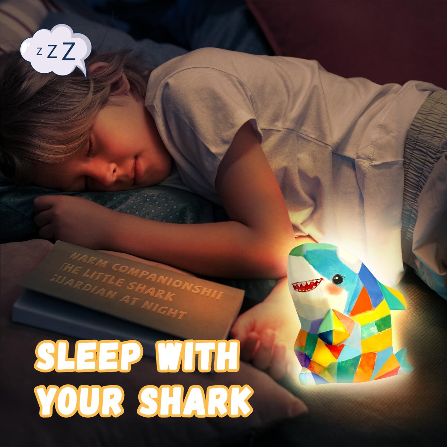 Loungelore DIY Shark Lamp Craft Kit - Arts & Crafts for Kids 8-12, Plastic, Colorful Night Light for Birthdays & Christmas Gifts