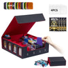 Pluscraft Mtg Commander Deck Box 3200+ Card Trading Card Storage Box Tcg Deck Case With Display Windows Dice Tray,Card Organizer
