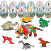 LEBOCADO Mini Building Block Sets - 12 Pack Dinosaur Toys, 6 in 1 STEM Eggs, Medium, Multicolor, Model LE-325
