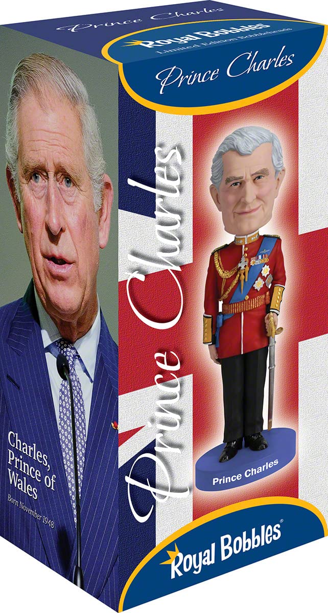 Royal Bobbles Prince Charles III Bobblehead Statue - Limited Edition, Multicolor, Plastic, One Size