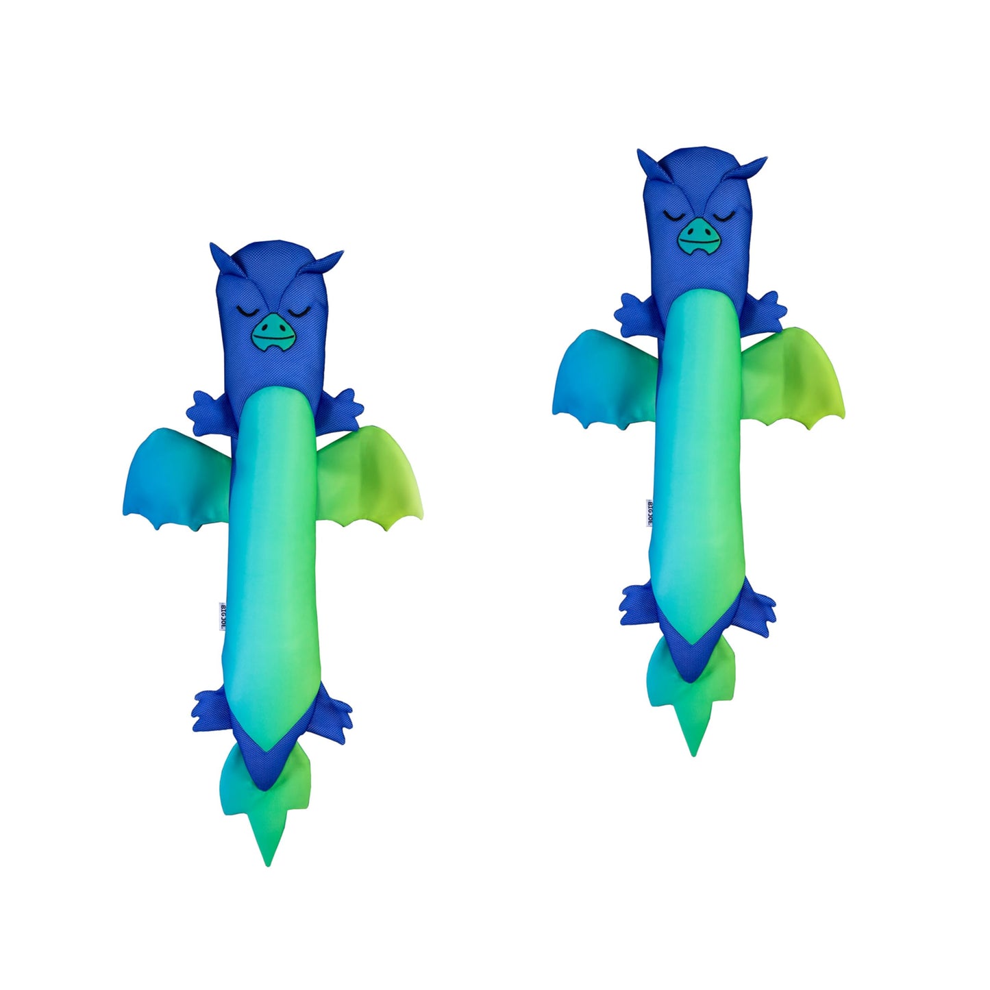 Big Joe Pool Pals No Inflation Needed Animal Floating Pool Toy, Dragon Shape Mesh, Quick Draining Fabric, 4.5 feet, 2 Pack