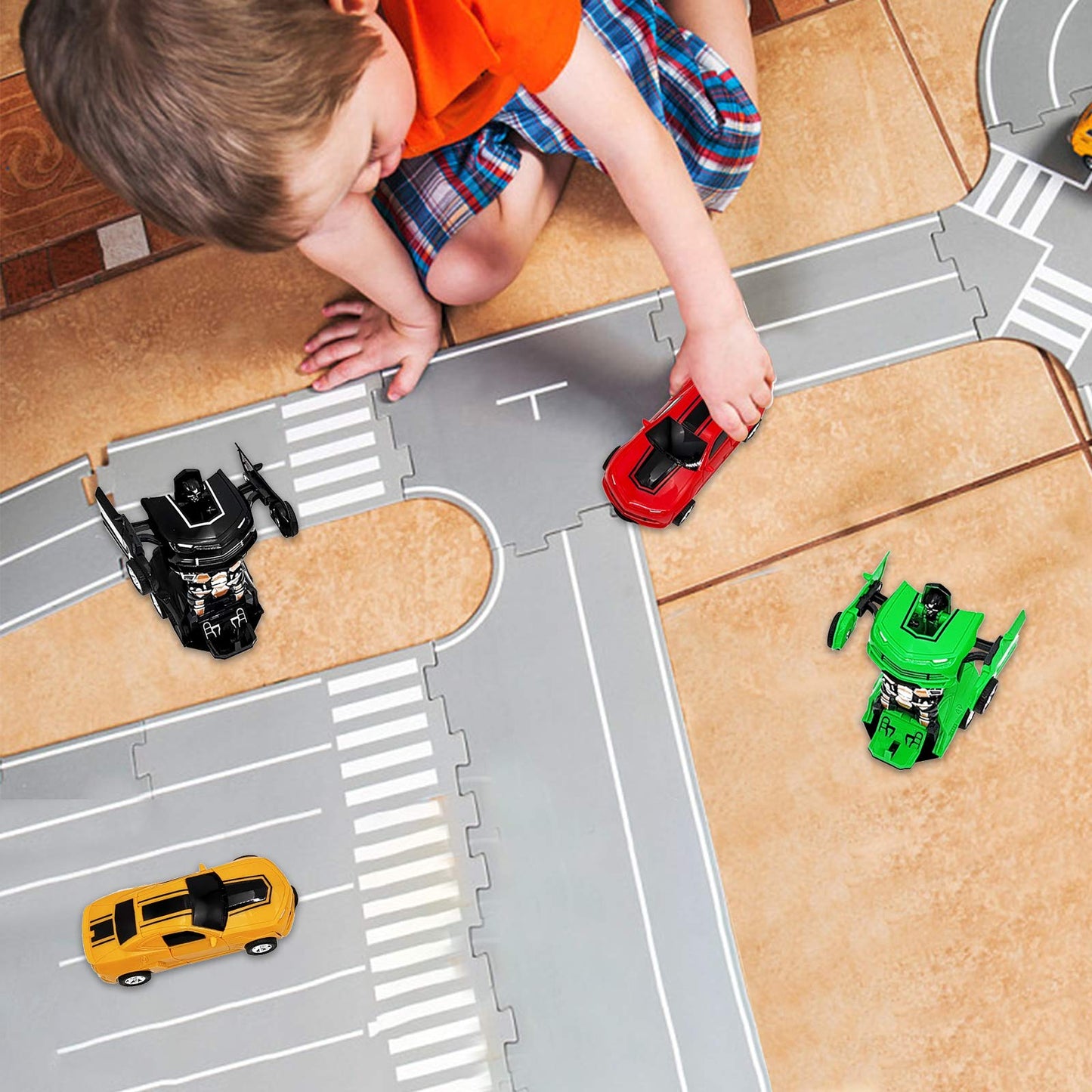 Cykt Gift For 3-8 Years Old Boy Girl,Inertia Driven Truck Toy Boy And Girl, Transform Kids Toys Car, The Most Popular Birthday G
