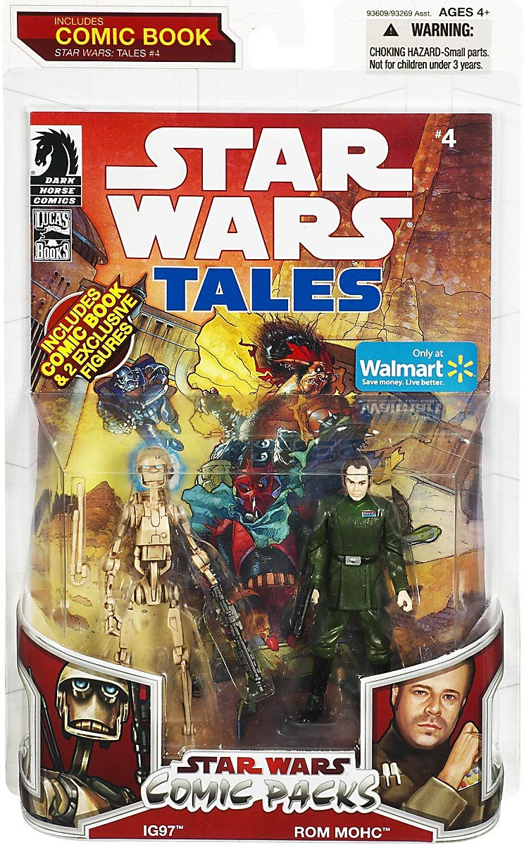 Star Wars 2009 Comic Book Action Figure 2Pack Dark Horse Star Wars Tales #4 Ig97 & Rom Mohc