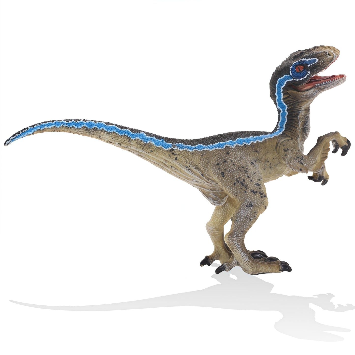 Gemini&Genius Velociraptor Dinosaur Toy For Kids, Raptor Dinosaur With Moveable Jaw And Hands, Realistic And Funny Dino Gift, Display, Collection And Play For Kids
