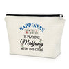 Mahjong Gift Makeup Bag Gifts For Mahjong Players Mahjong Themed Gifts For Women Sister Cosmetic Bag Gifts For Mahjong Lovers Re