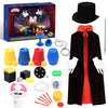 Skirfy Magic Tricks-Magic Kit for Kids Age 6-8 Magic Set with Magician Costume Magic Wand for Kids Boys Girls Ages 6 7 8 9 10 11 12