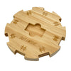 Sutimshe Wooden Hub Centerpiece For Mexican Train Dominoes Game With Felted Bottom (Up To 8 Players) Dominoes Accessories Made Of Superior Pine