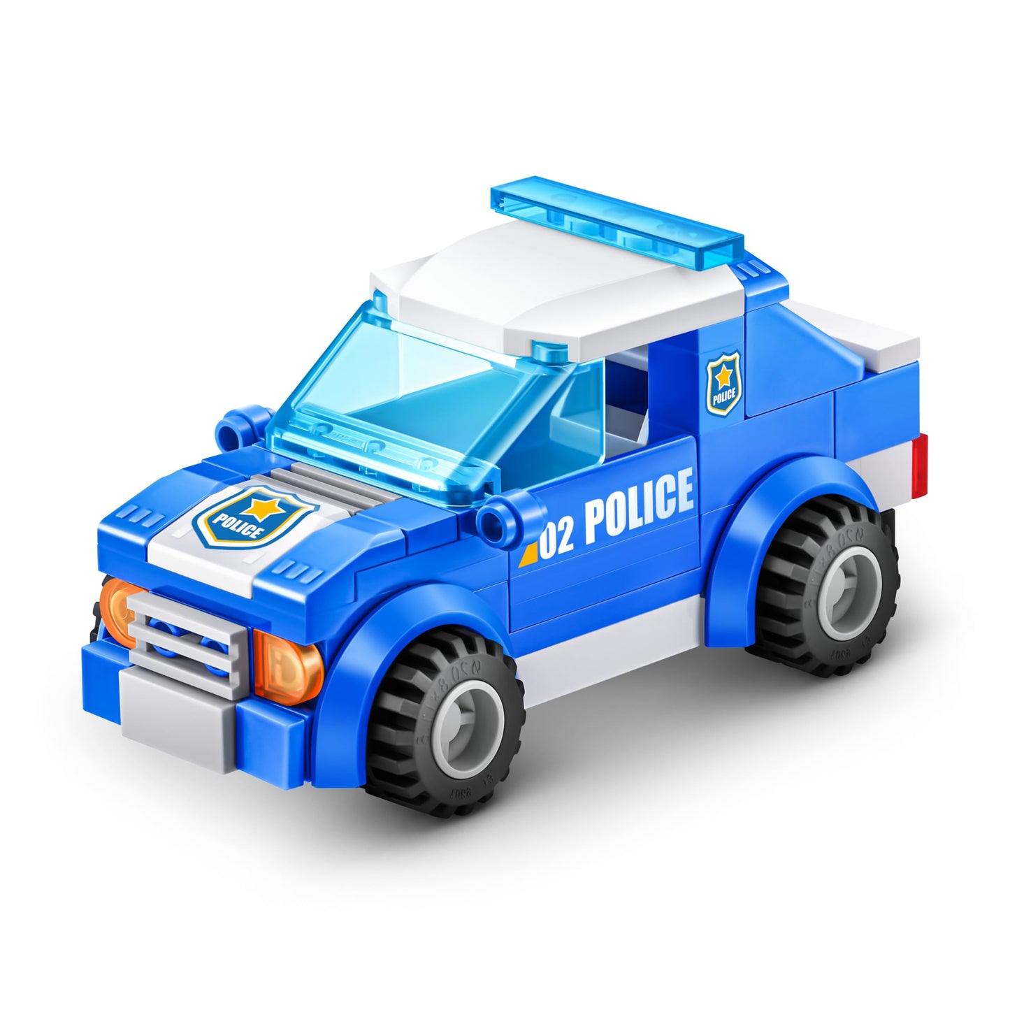 Max Adventure Police Chase Playset (96 Pieces) Building Bricks Toys For Kids 5+ Create Vehicles And More Unbox Discover